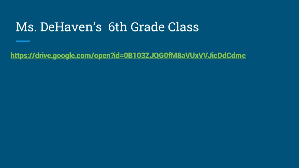 ms dehaven s 6th grade class n.w