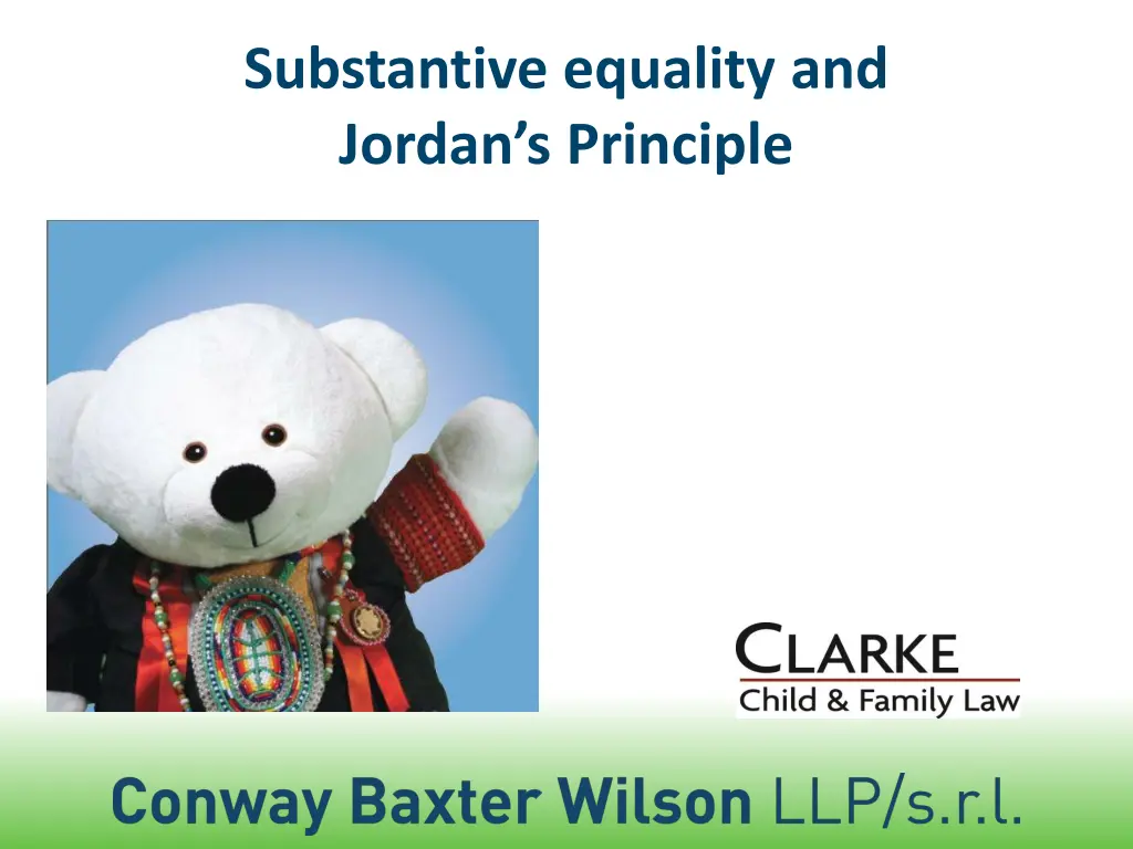 substantive equality and jordan s principle n.w
