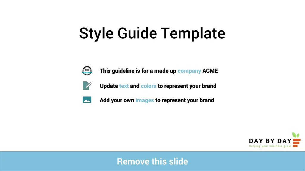 style guide template n.w