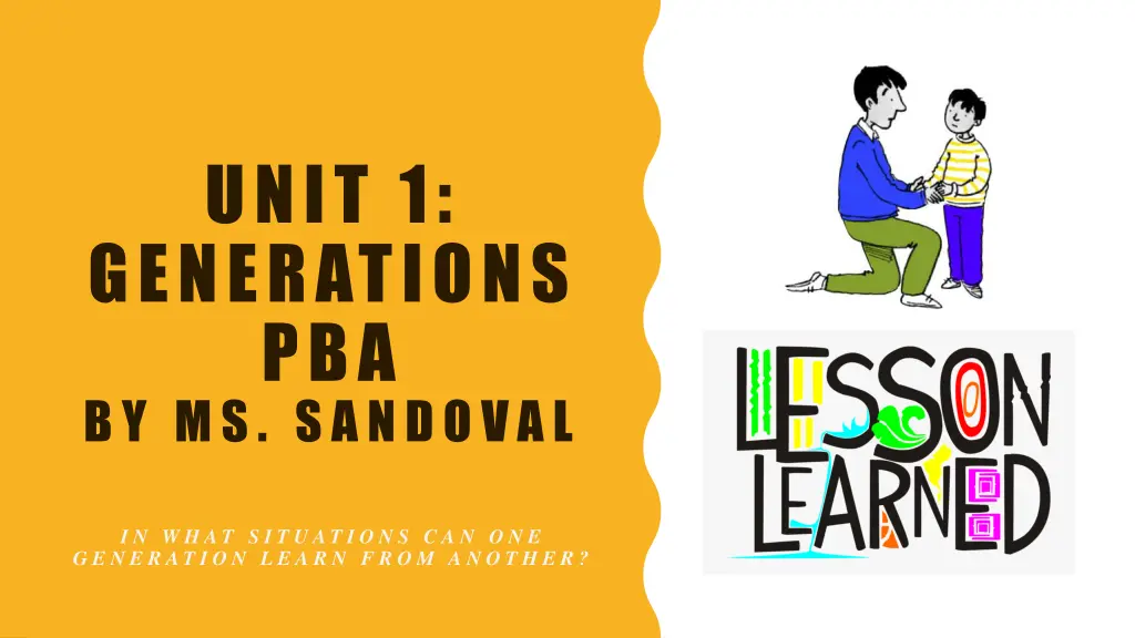 unit 1 generations pba by ms sandoval n.w