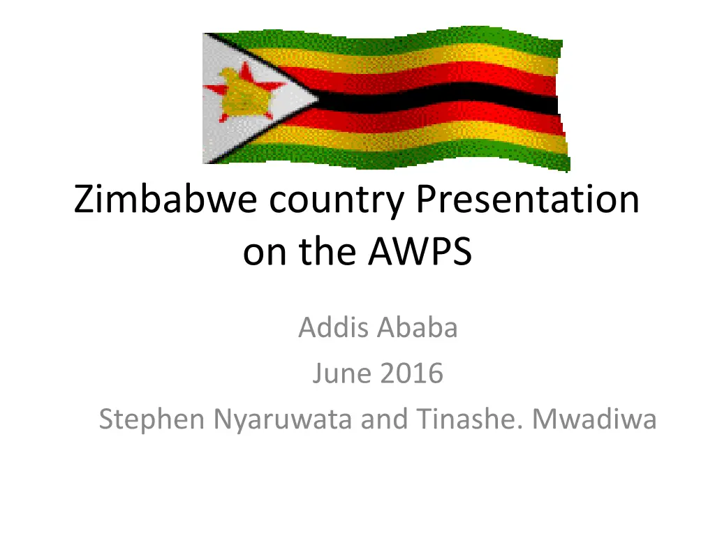 zimbabwe country presentation on the awps n.w