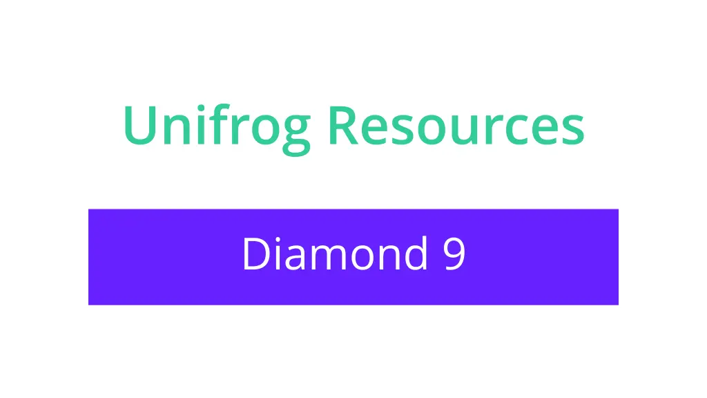 unifrog resources n.w