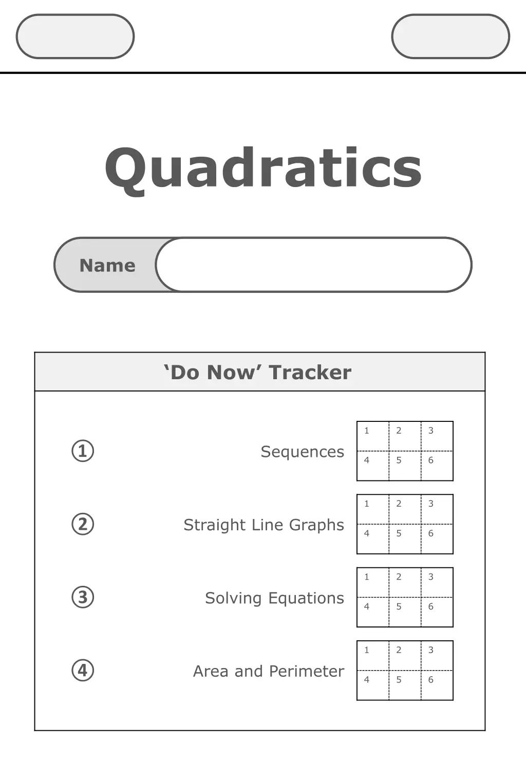 quadratics n.w