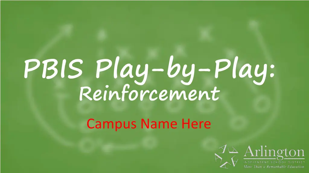 pbis play by play reinforcement campus name here n.w