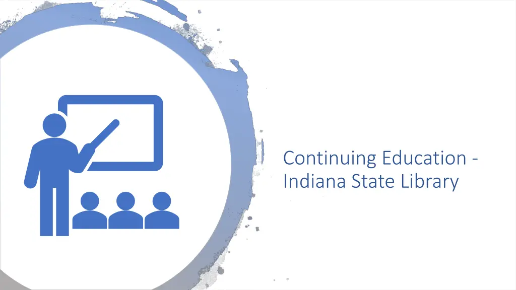continuing education indiana state library n.w