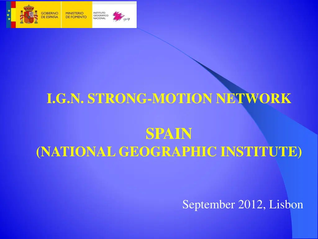 i g n strong motion network n.w