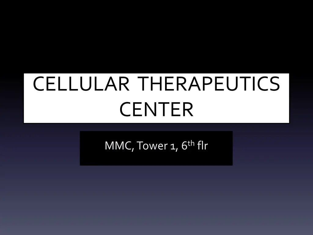 the cellular cellular therapeutics center n.w