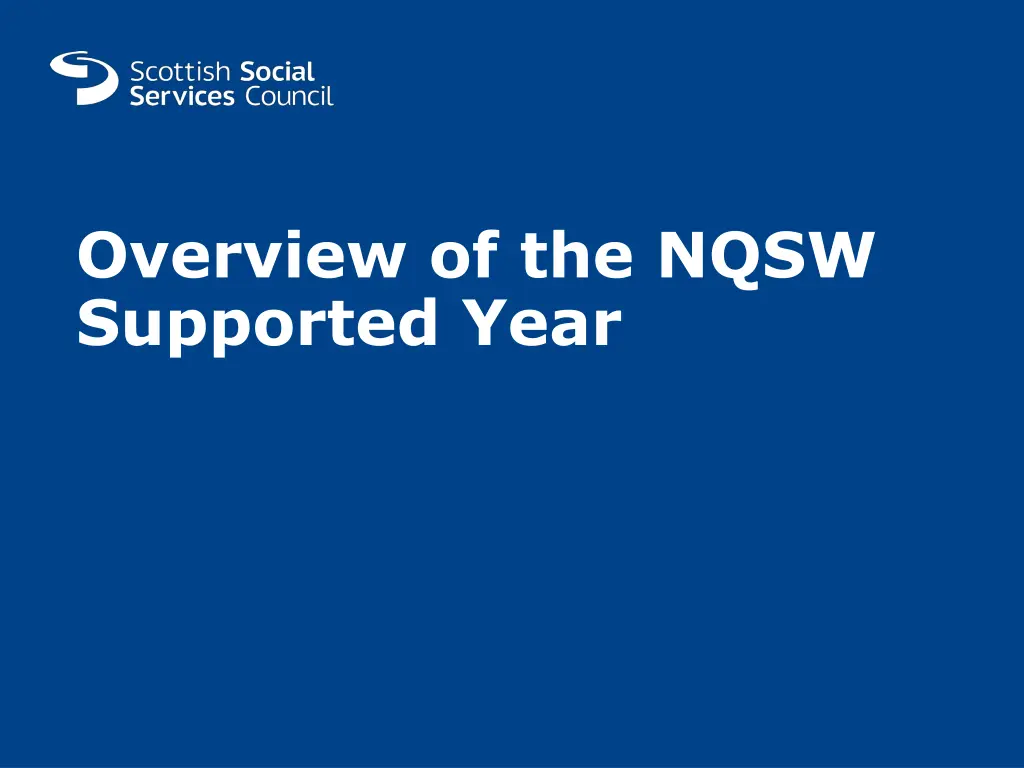 overview of the nqsw supported year n.w