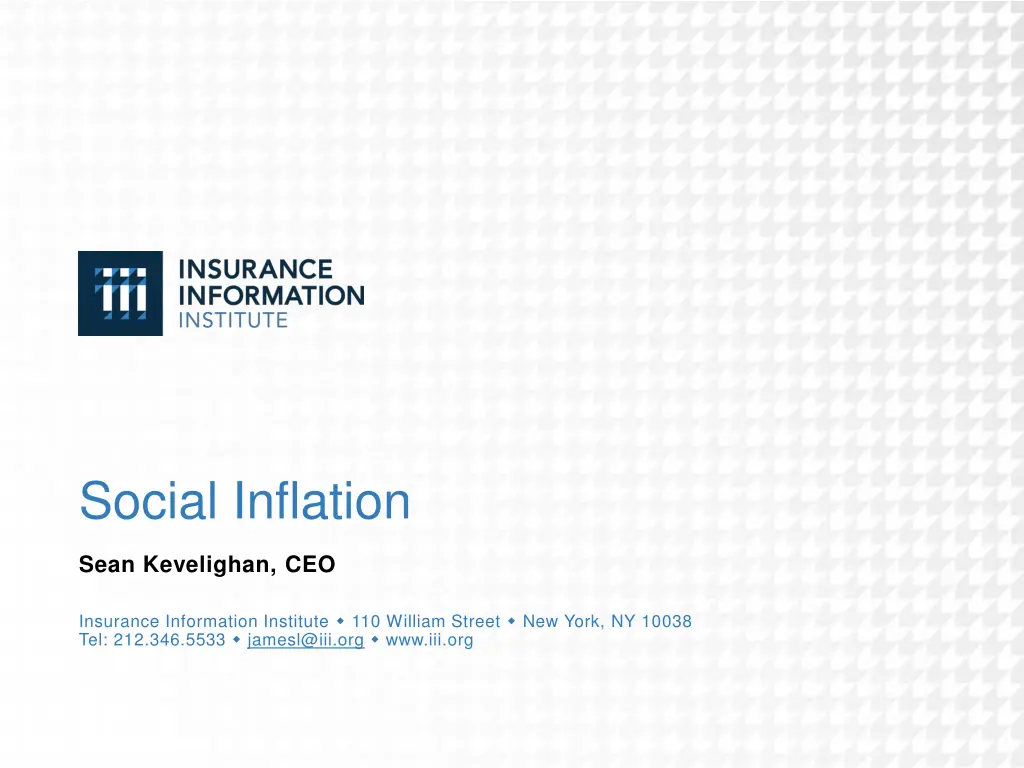 social inflation n.w