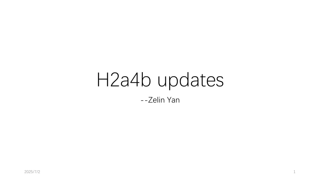 h2a4b updates n.w