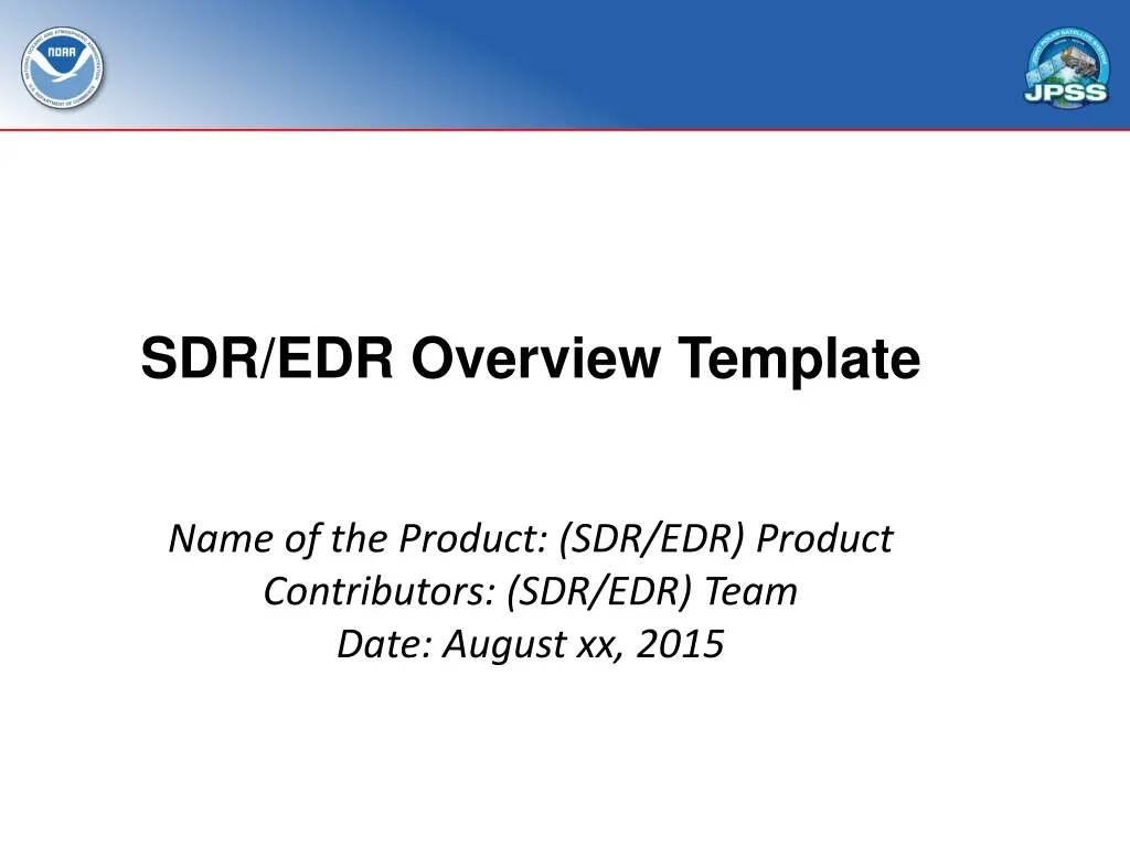 sdr edr overview template n.w
