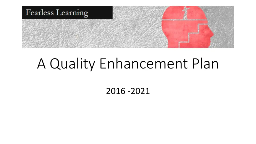 a quality enhancement plan n.w