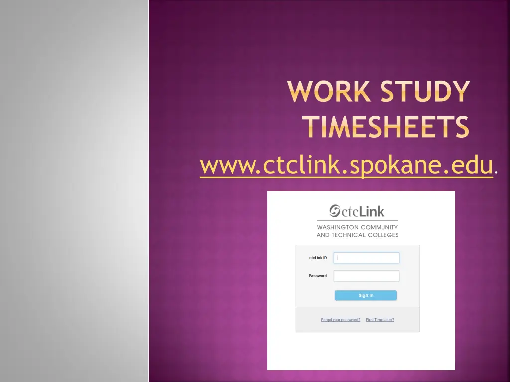 work study timesheets n.w