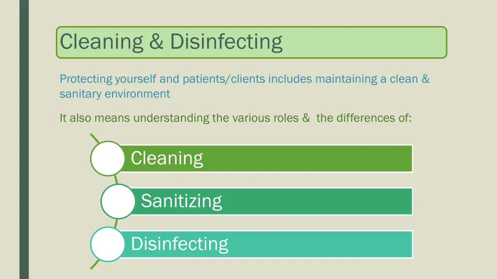 cleaning disinfecting n.w