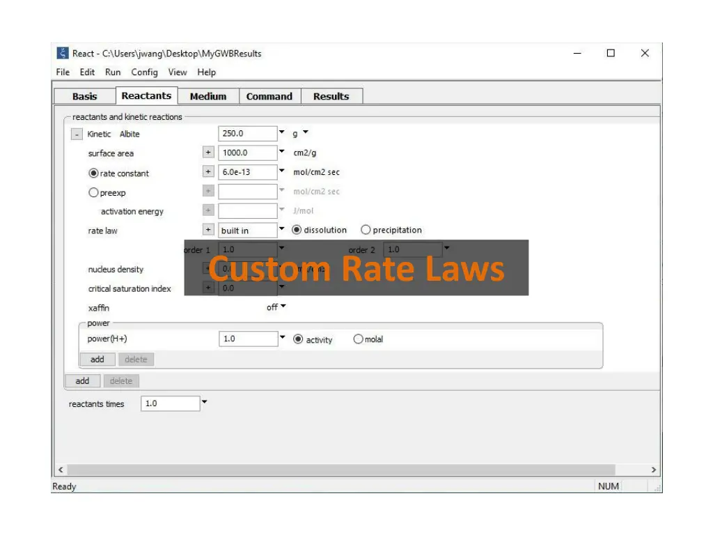custom rate laws n.w