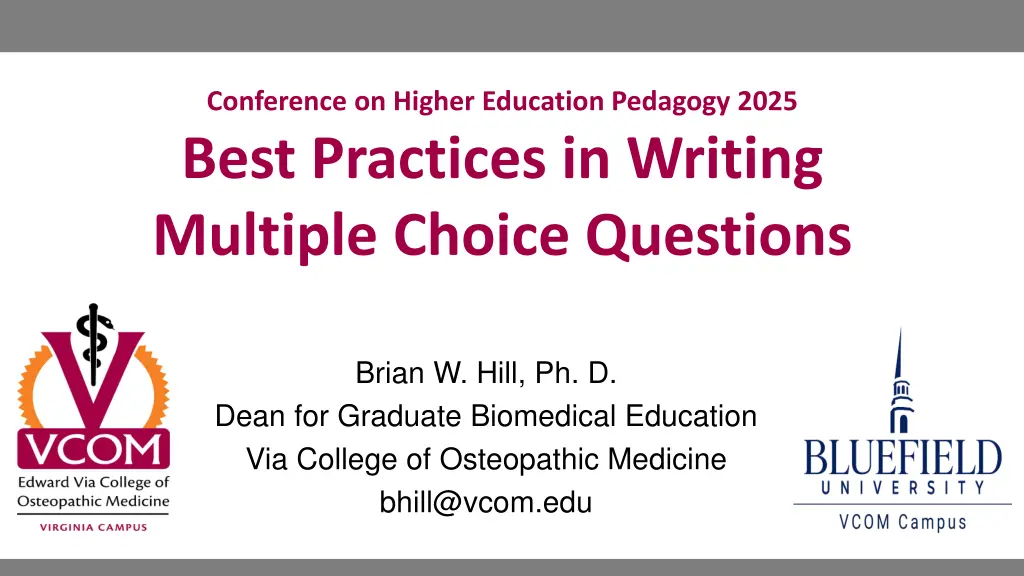 conference on higher education pedagogy 2025 best n.w