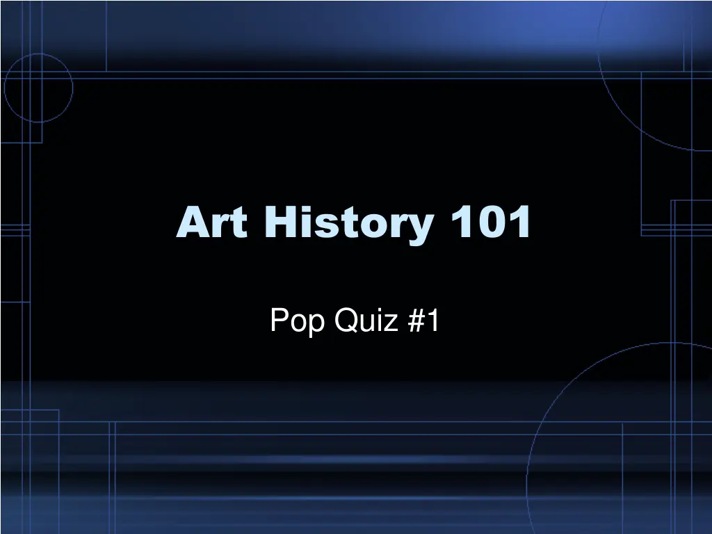 art history 101 n.w