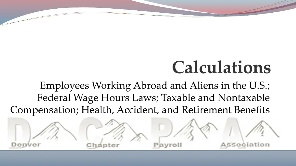 employees working abroad and aliens n.w