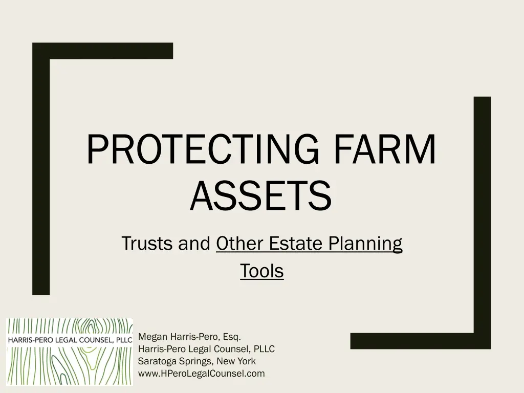 protecting farm assets n.w