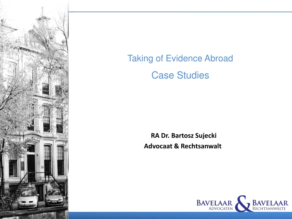 taking of evidence abroad n.w