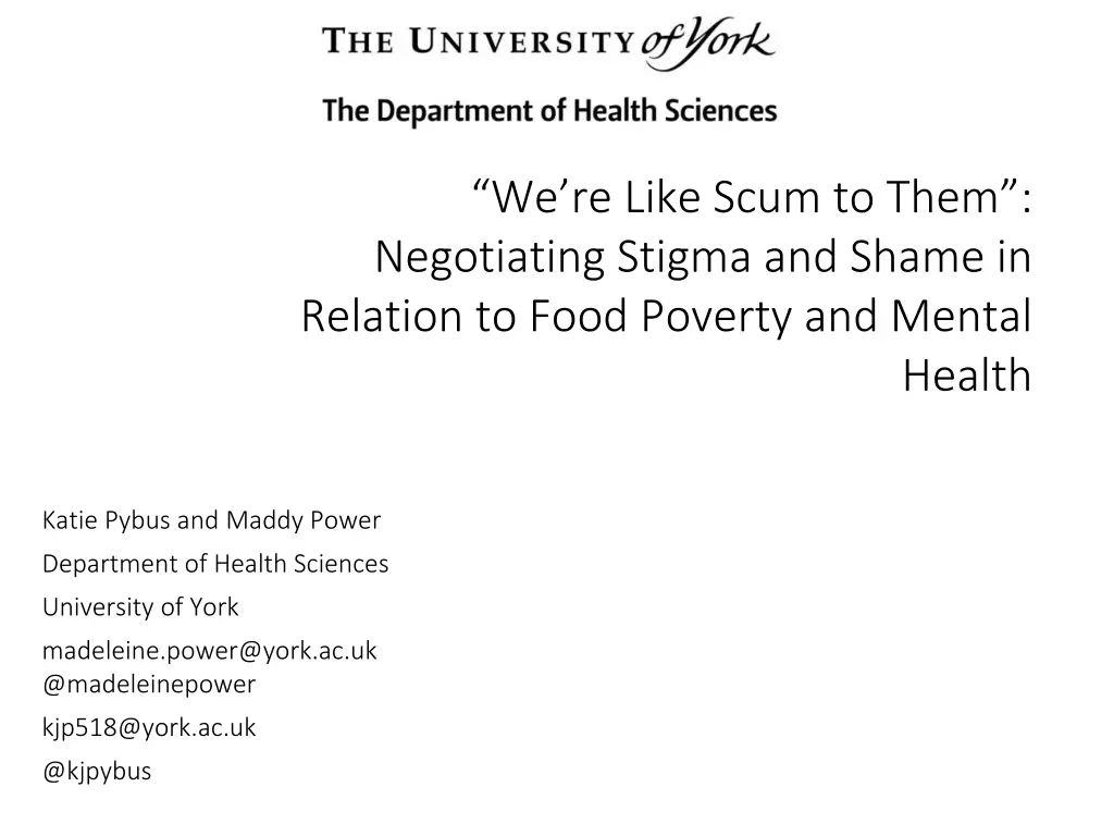 we re like scum to them negotiating stigma n.w