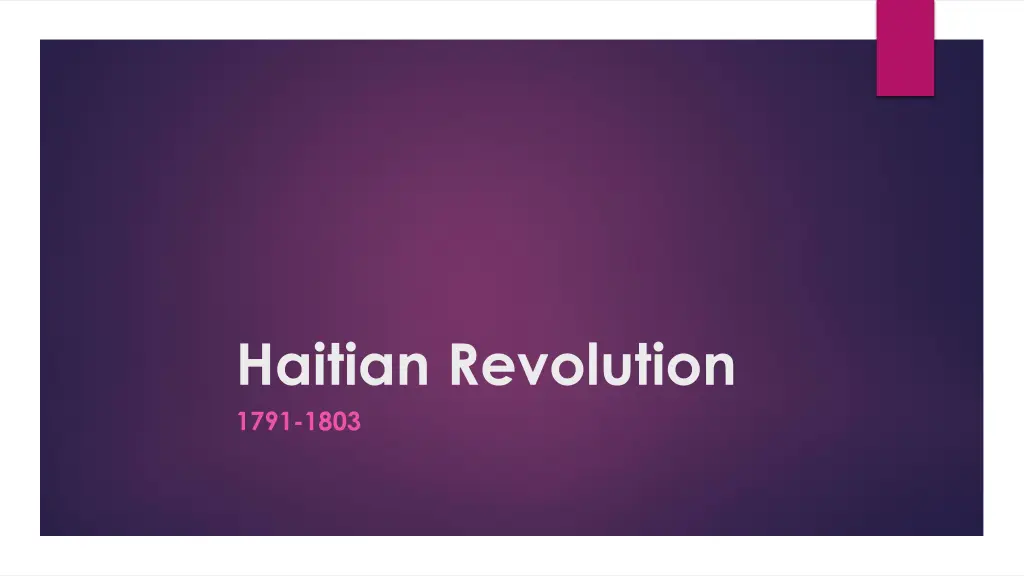 haitian revolution 1791 1803 n.w