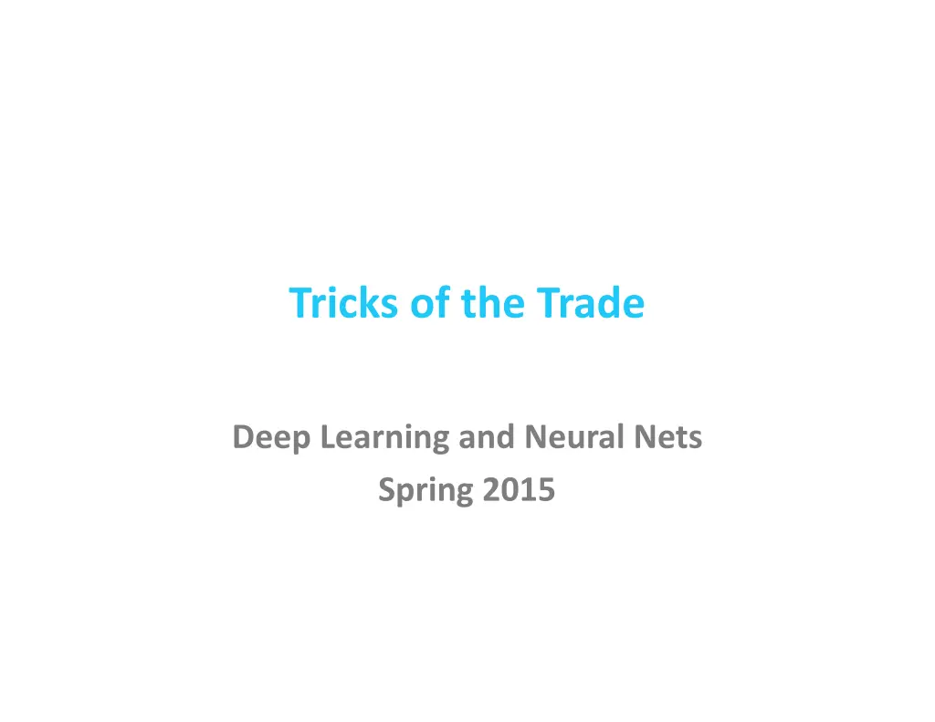 tricks of the trade n.w