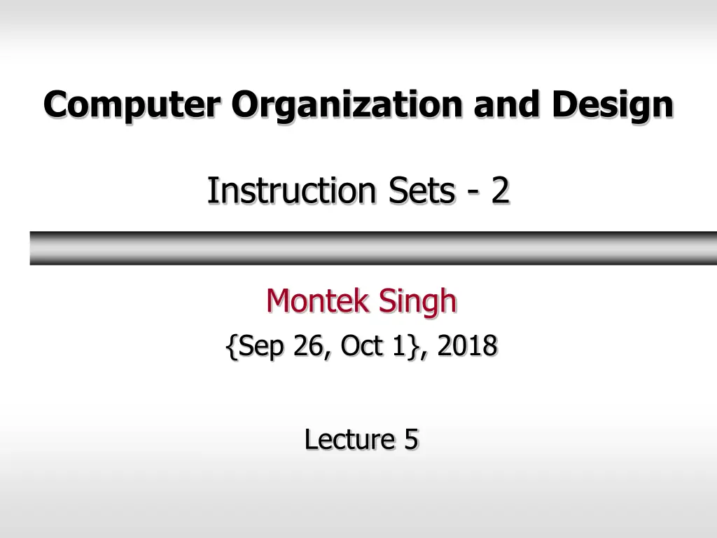 computer organization and design n.w