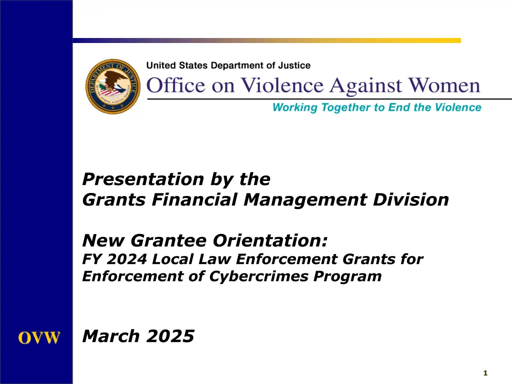 presentation by the grants financial management n.w