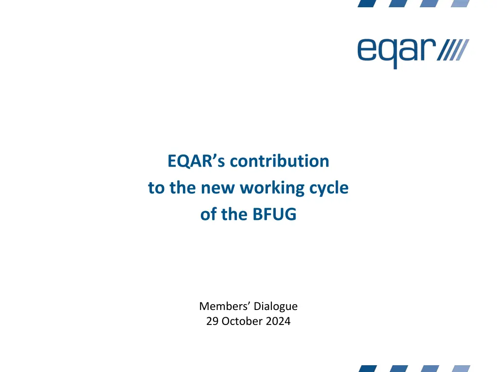 eqar s contribution to the new working cycle n.w