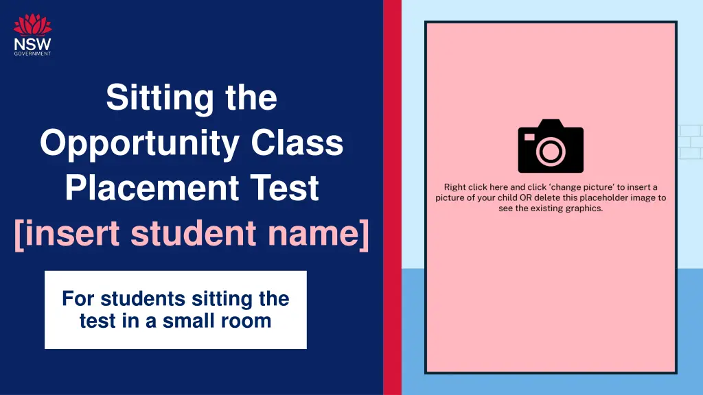 sitting the opportunity class placement test n.w