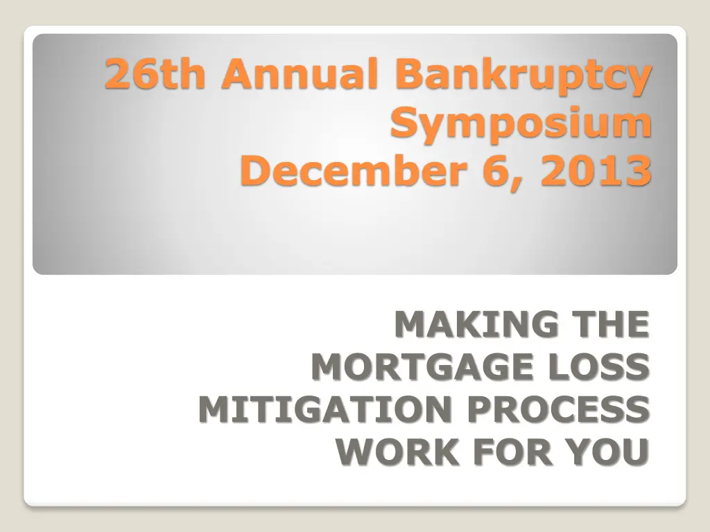 26th annual bankruptcy n.w