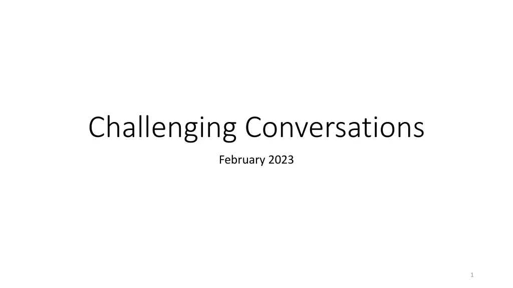 challenging conversations n.w