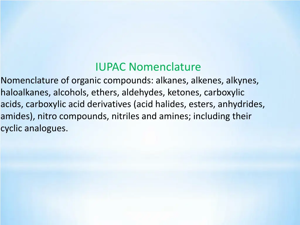 iupac nomenclature n.w