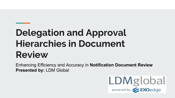 Delegation and Approval Hierarchies in Document Review