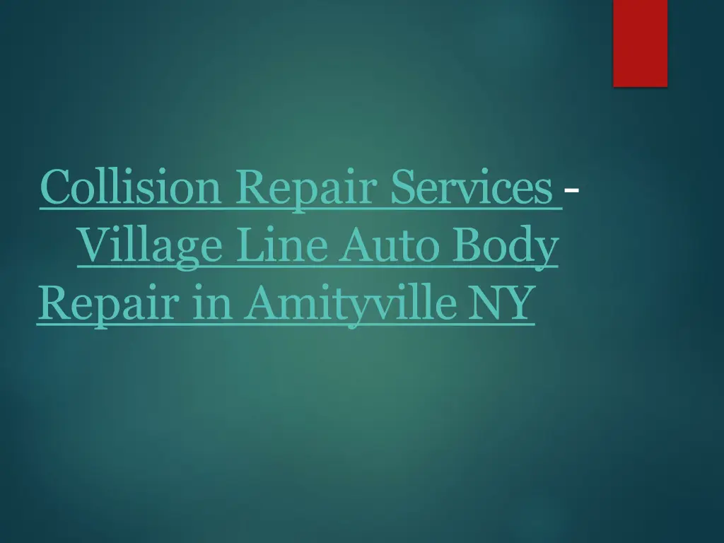collision repair services village line auto body n.w
