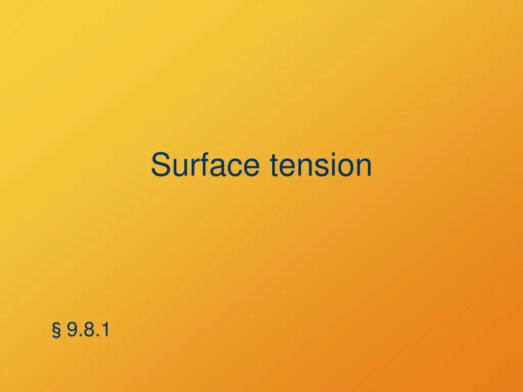 surface tension n.w