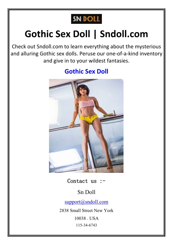 gothic sex doll sndoll com n.w