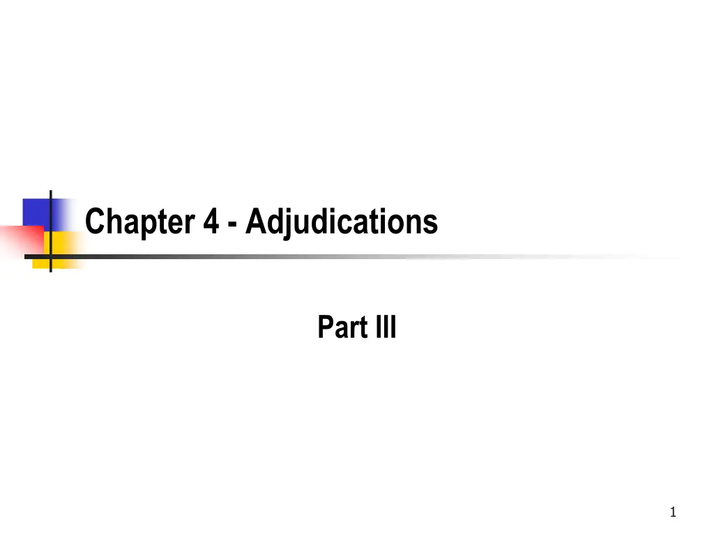 chapter 4 adjudications n.w
