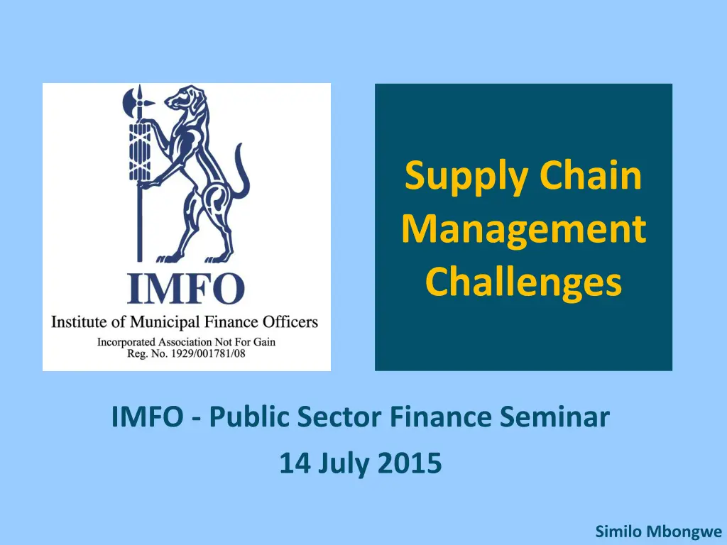 supply chain management challenges n.w