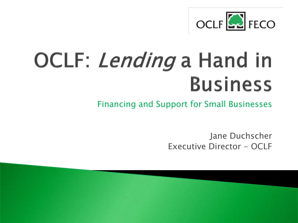 financing and support for small businesses n.w
