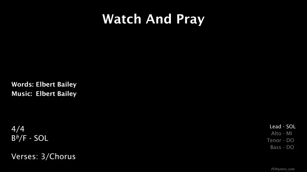 watch and pray n.w