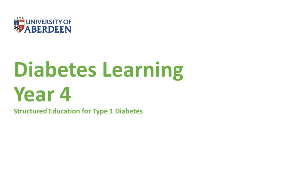 diabetes learning year 4 structured education n.w