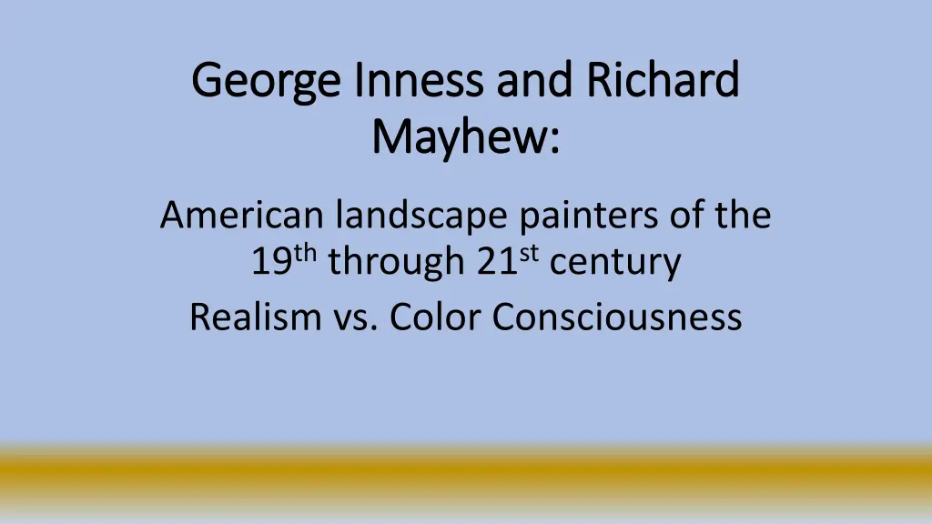 george inness and richard george inness n.w