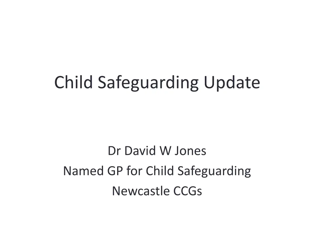 child safeguarding update n.w