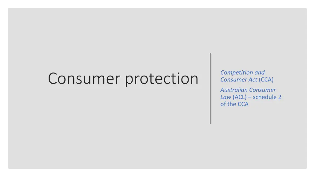 competition and consumer act cca n.w