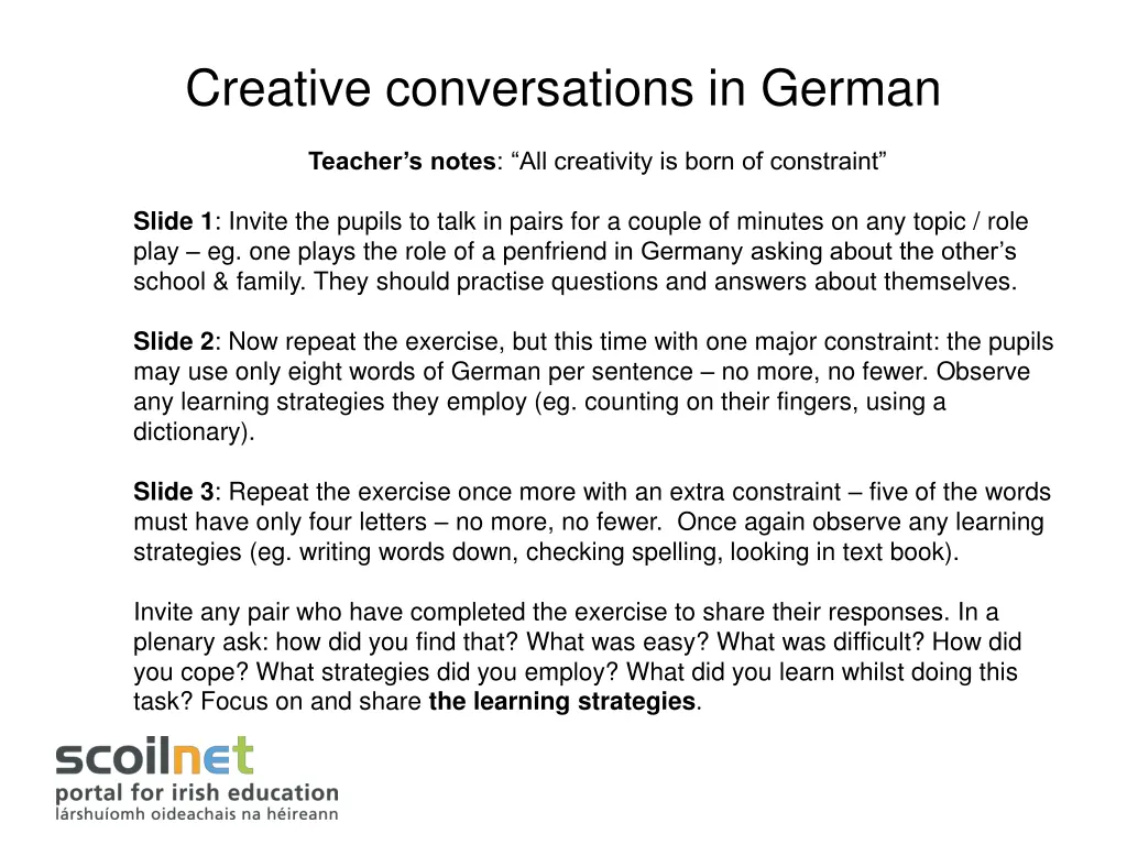 creative conversations in german n.w