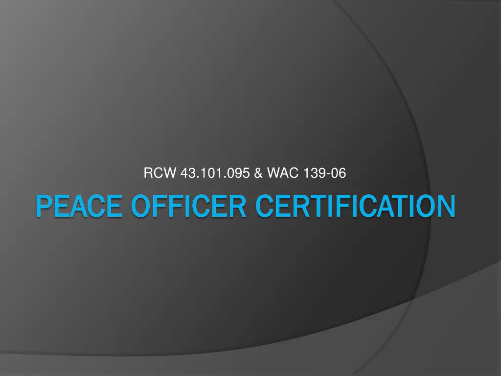 rcw 43 101 095 wac 139 06 n.w