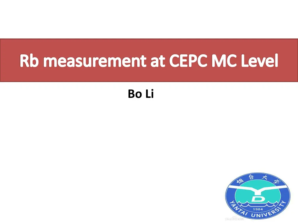 rb measurement at cepc mc level n.w