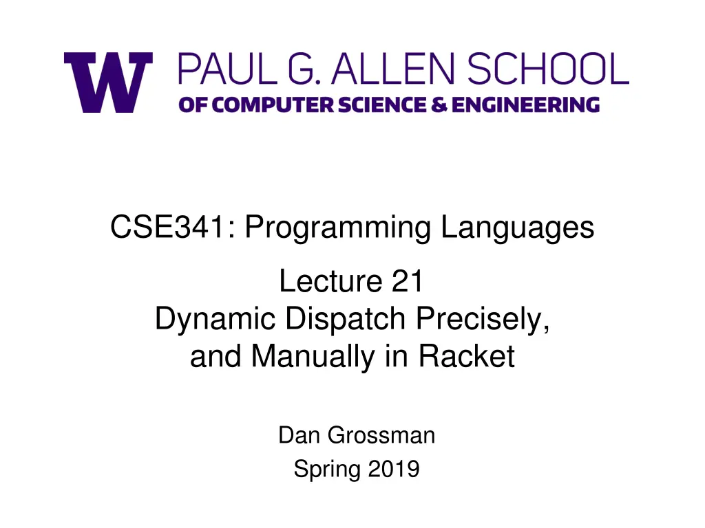 cse341 programming languages n.w